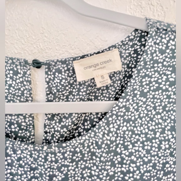 Böhme // Flowy Tiered Midi Dress in Dark Teal (NWOT) - Picture 2 of 7